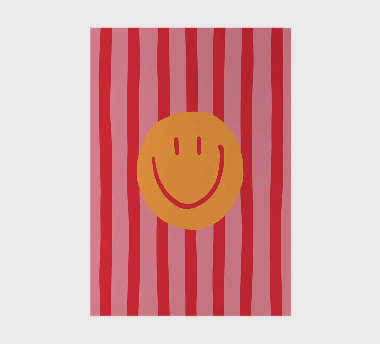 Smile Stripes pink notebook by KRUTH DESIGN