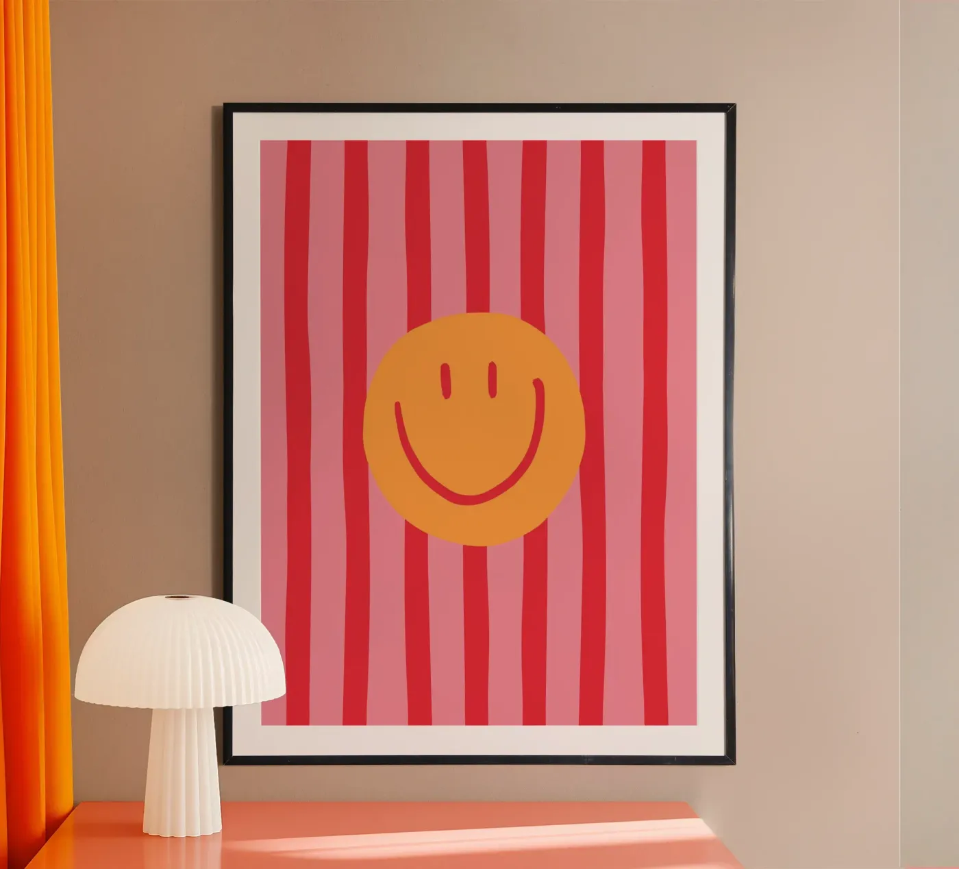 Smile Stripes poster da KRUTH DESIGN