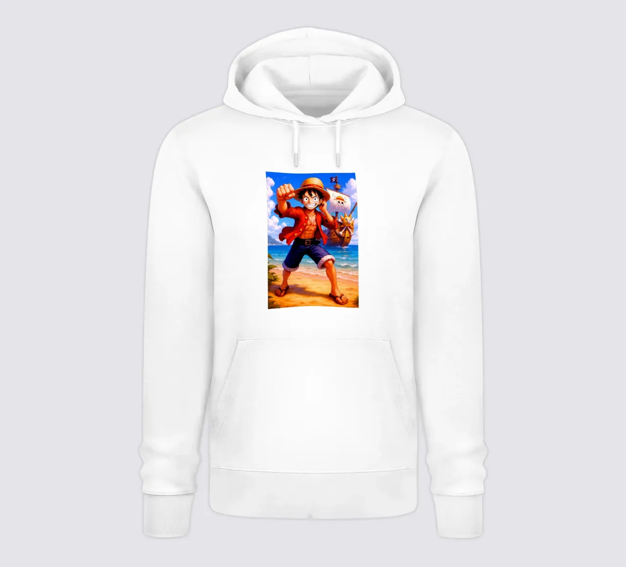 Monkey D. Luffy felpa con cappuccio da Indah Creative