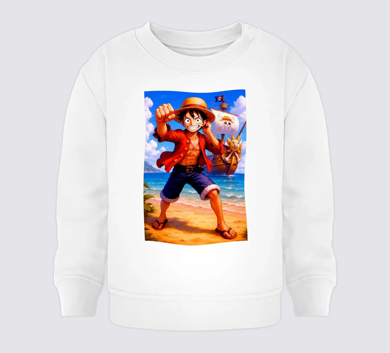 Monkey D. Luffy felpa neonato da Indah Creative