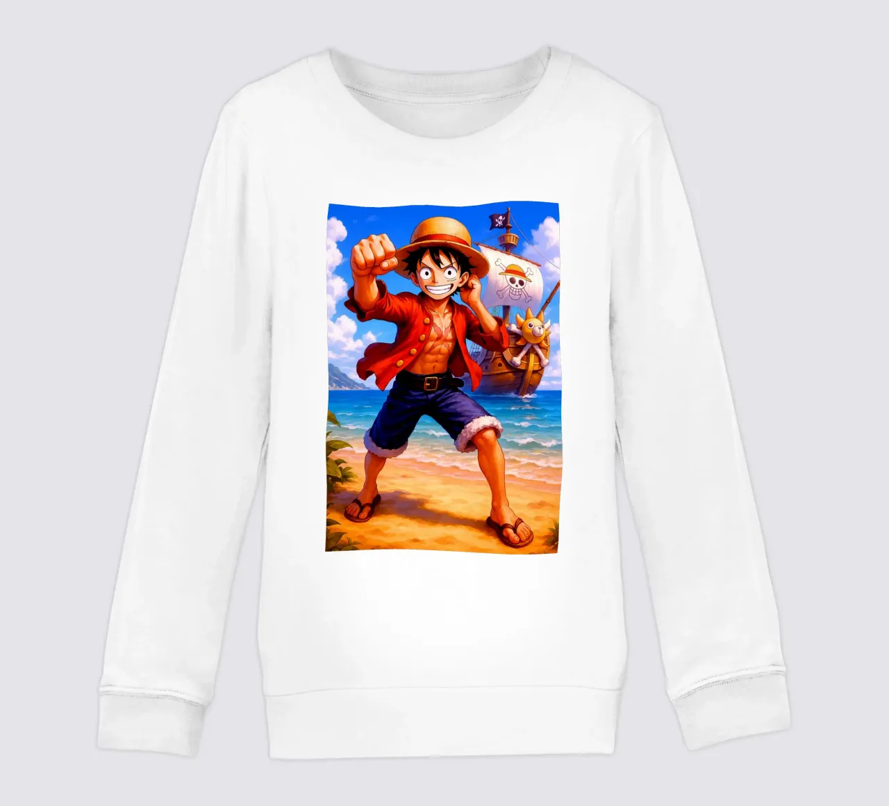 Monkey D. Luffy felpa bambino da Indah Creative