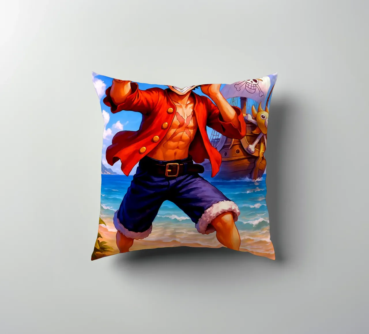 Monkey D. Luffy cuscino da Indah Creative
