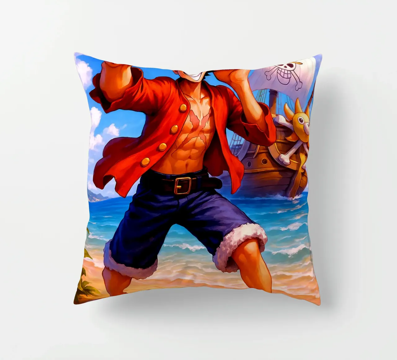Monkey D. Luffy cuscino da Indah Creative