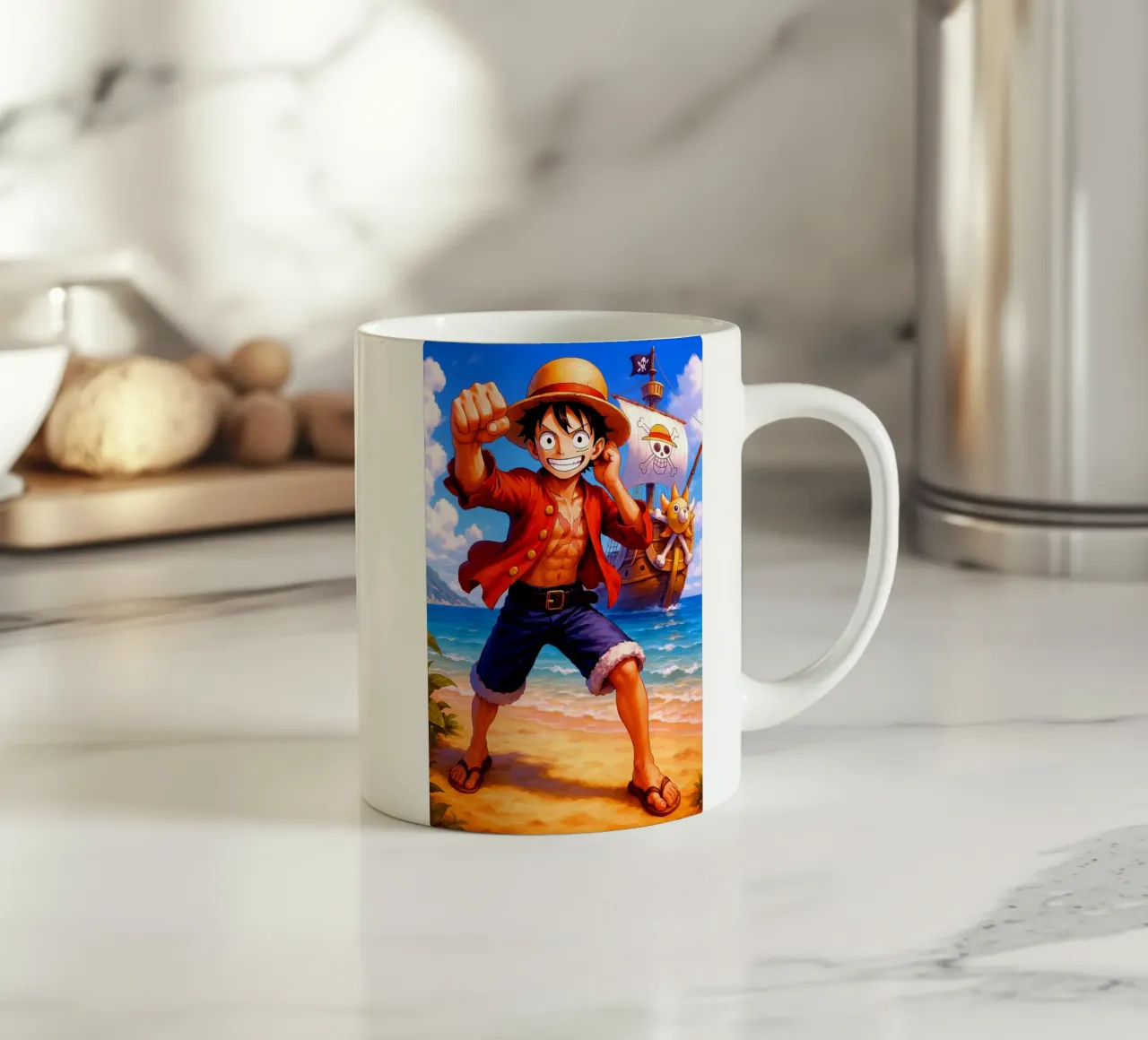Monkey D. Luffy tazza in ceramica da Indah Creative