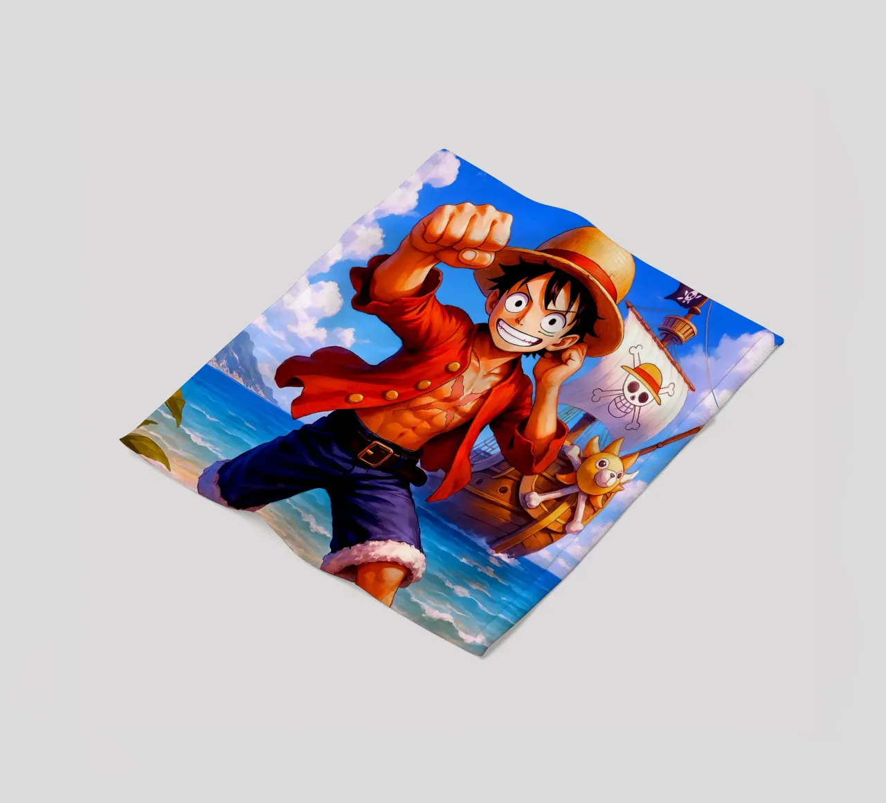 Monkey D. Luffy coperta in pile da Indah Creative