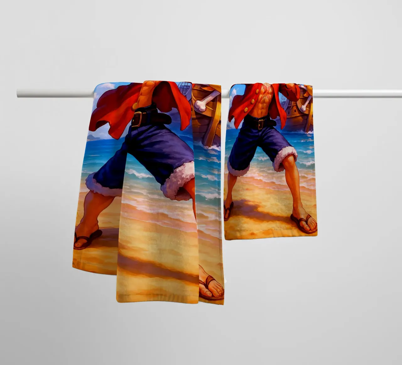 Monkey D. Luffy asciugamano da bagno da Indah Creative