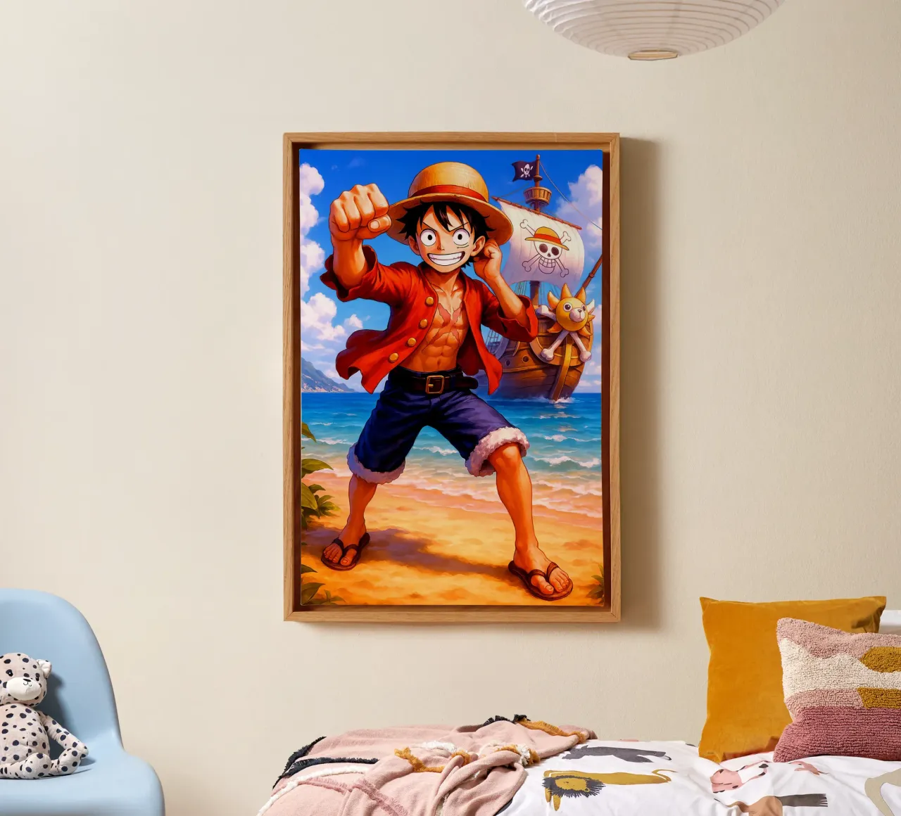 Monkey D. Luffy canvas by Indah Creative