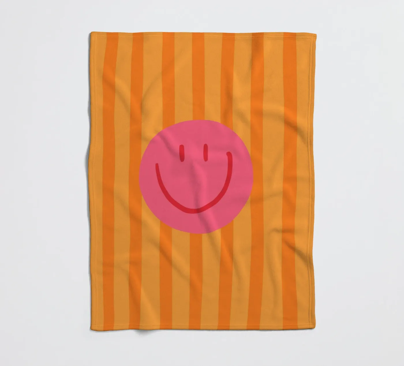 Smile Stripes orange coperta in pile da KRUTH DESIGN