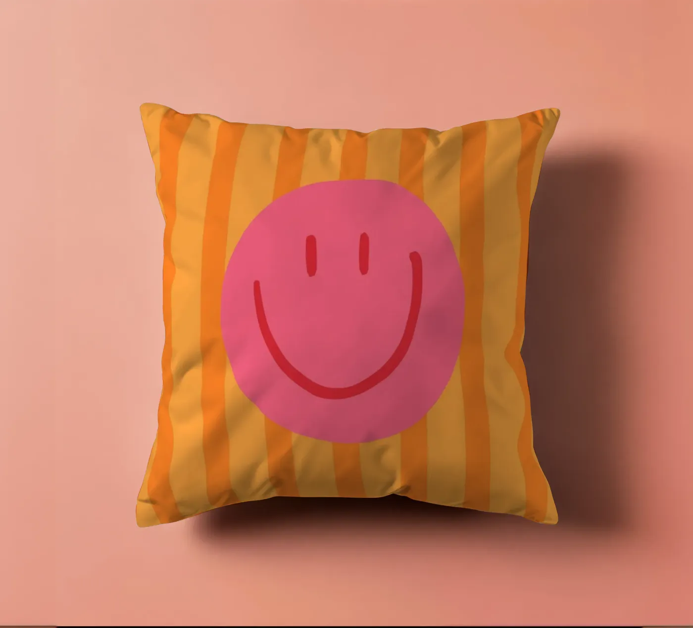 Smile Stripes orange cuscino da KRUTH DESIGN
