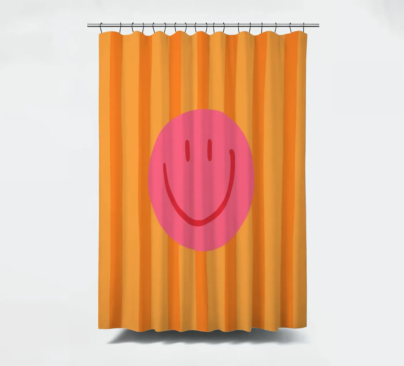 Smile Stripes orange tenda da doccia da KRUTH DESIGN