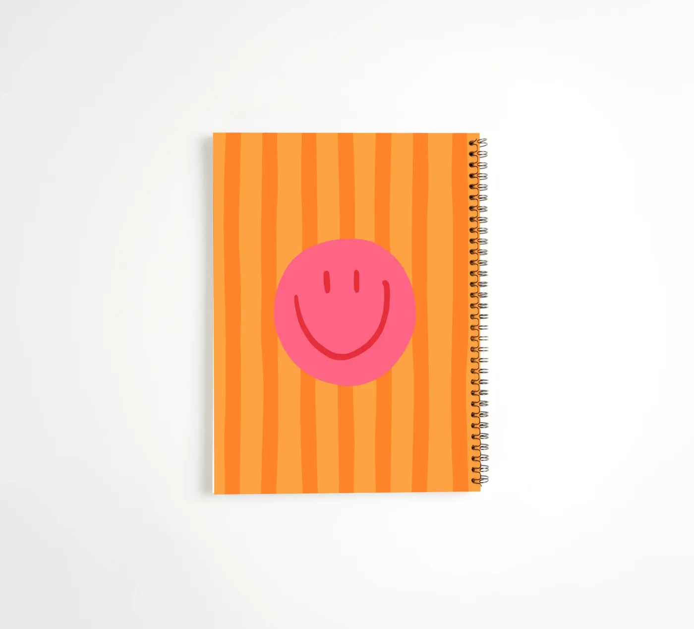 Smile Stripes orange Ringbuch von KRUTH DESIGN