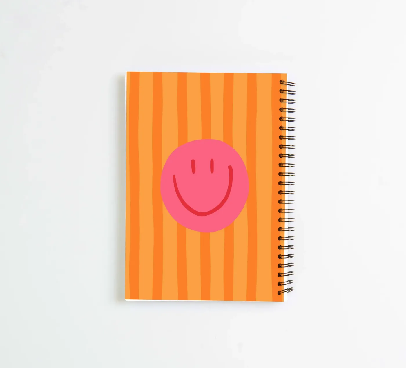 Smile Stripes orange Ringbuch von KRUTH DESIGN