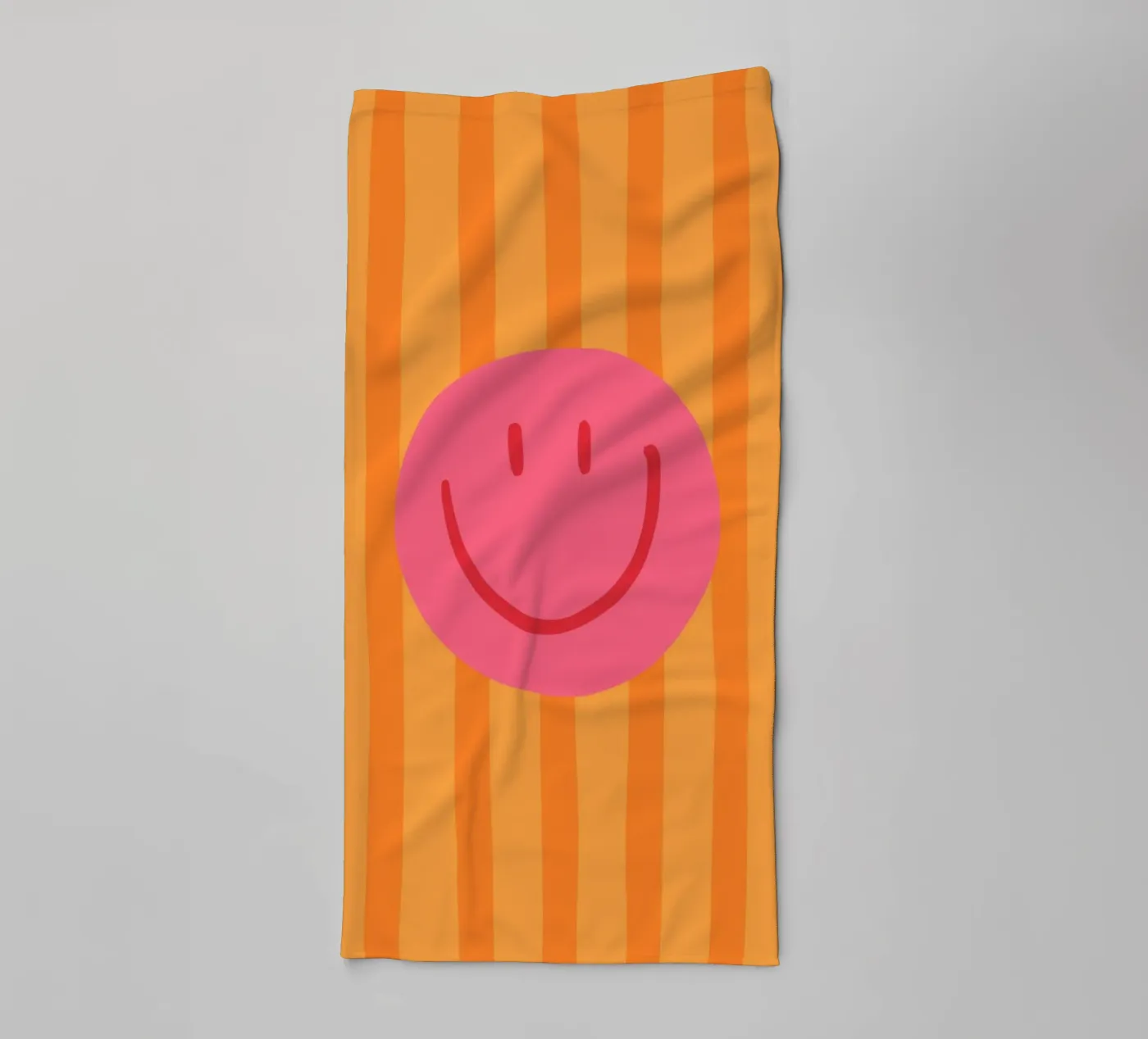 Smile Stripes orange Handtuch von KRUTH DESIGN