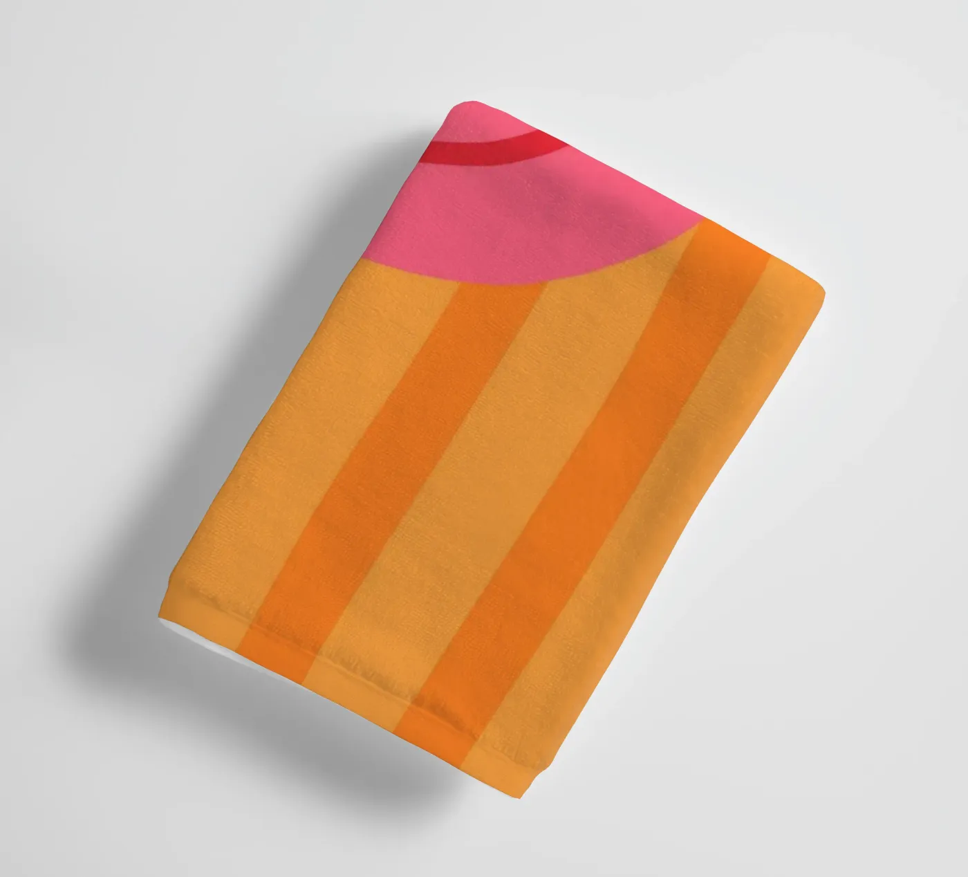 Smile Stripes orange Handtuch von KRUTH DESIGN
