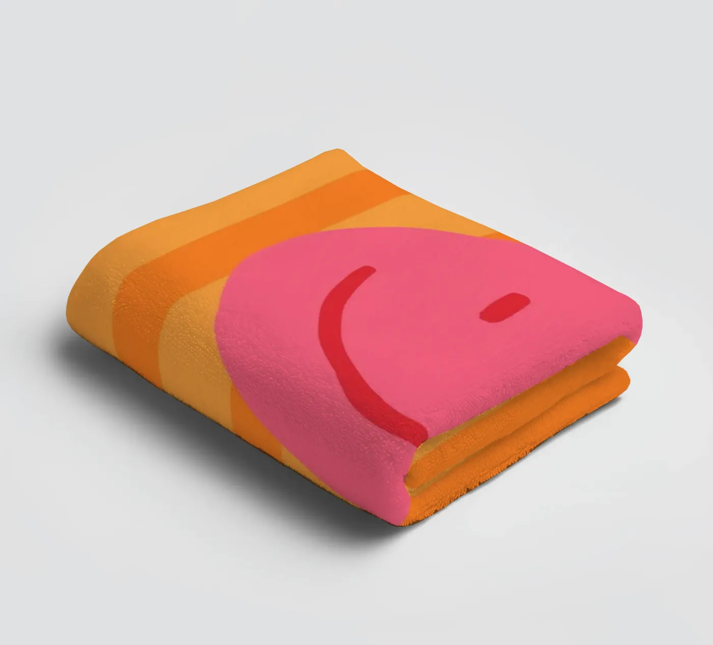 Smile Stripes orange Handtuch von KRUTH DESIGN