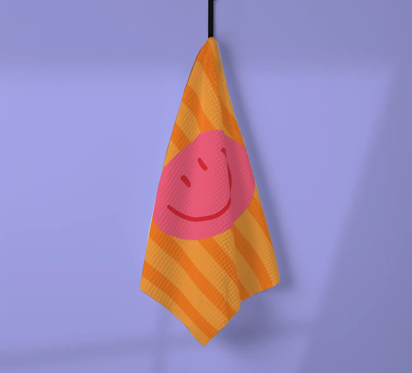 Smile Stripes orange Geschirrtuch von KRUTH DESIGN