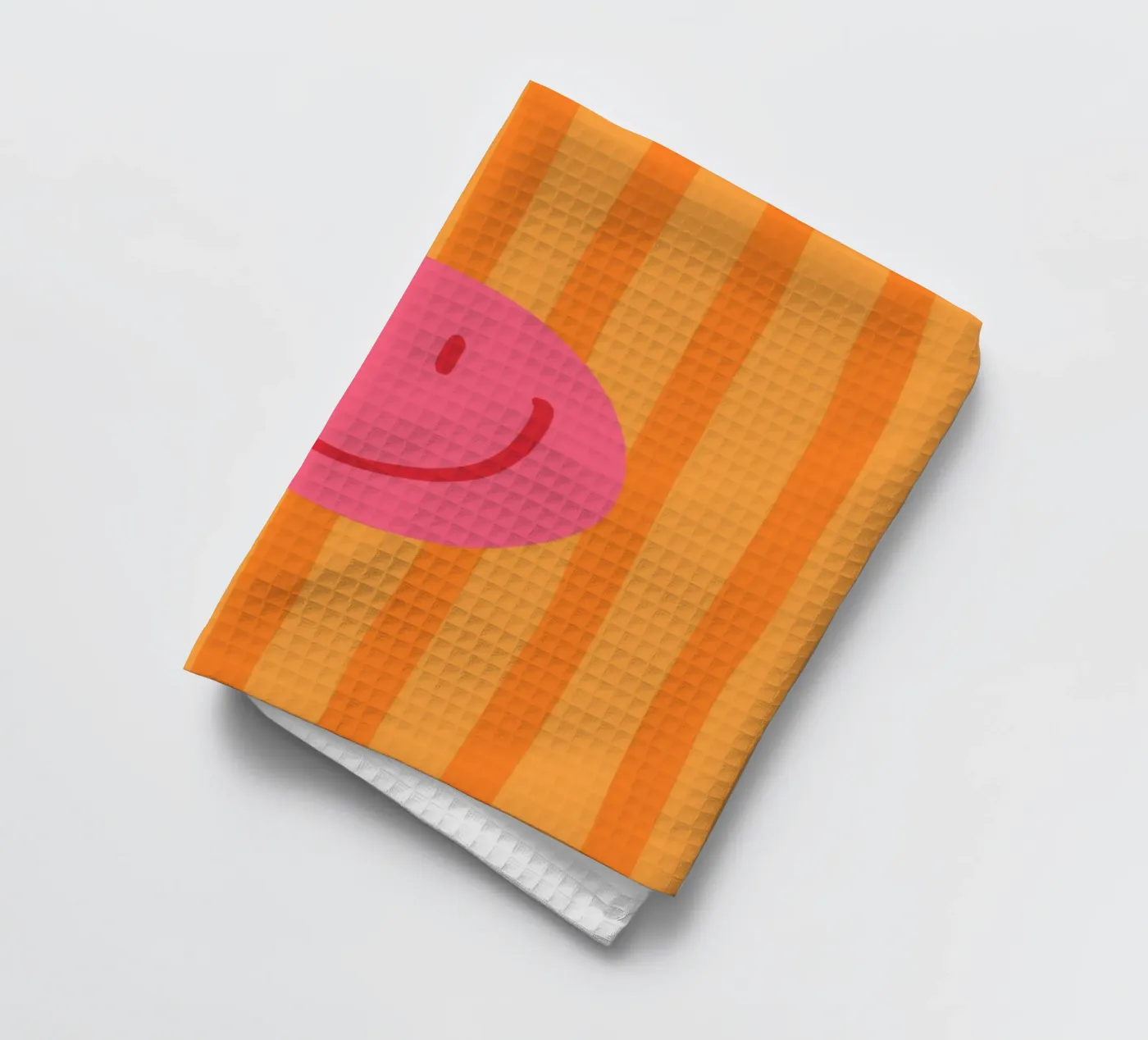 Smile Stripes orange Geschirrtuch von KRUTH DESIGN