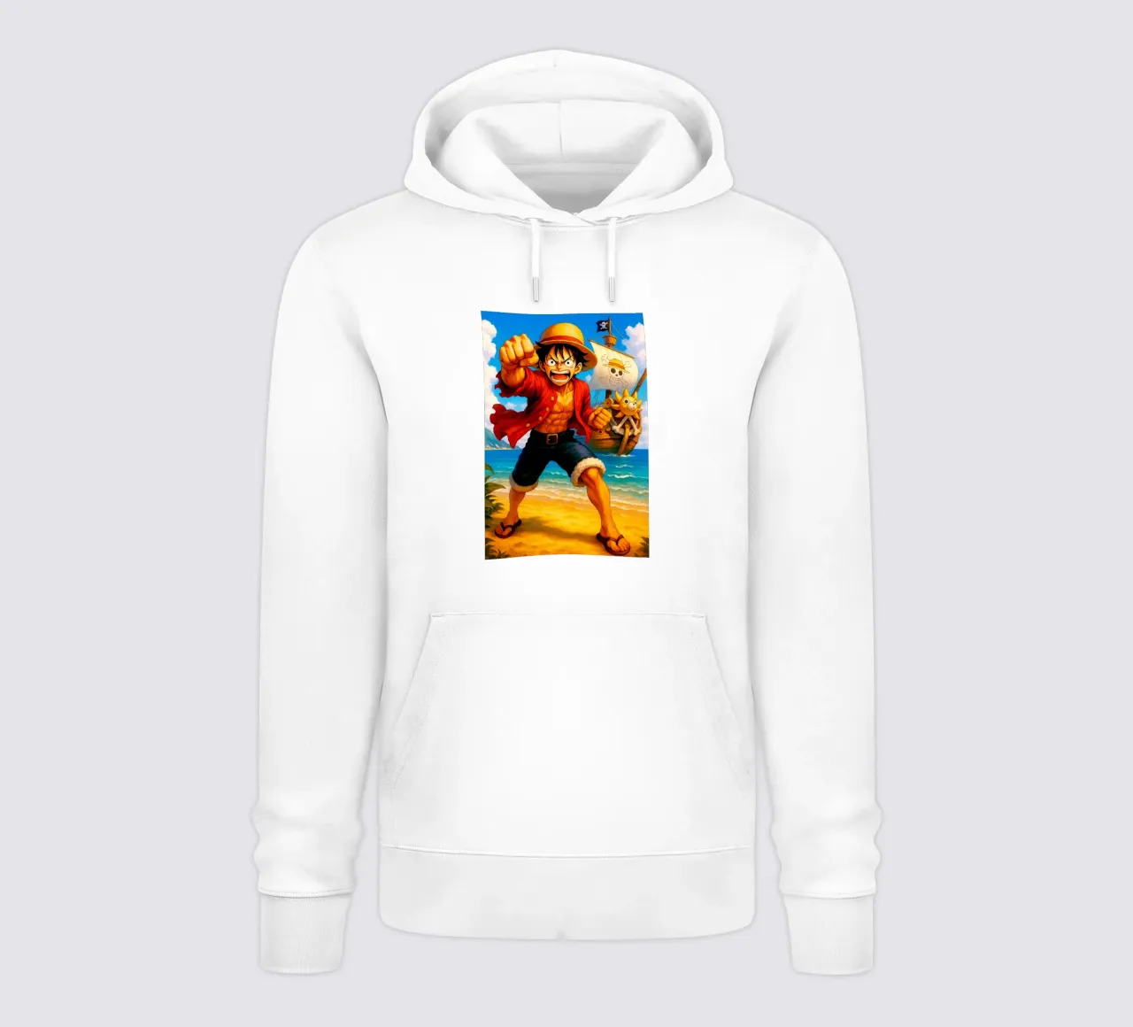 Monkey D. Luffy felpa con cappuccio da Indah Creative
