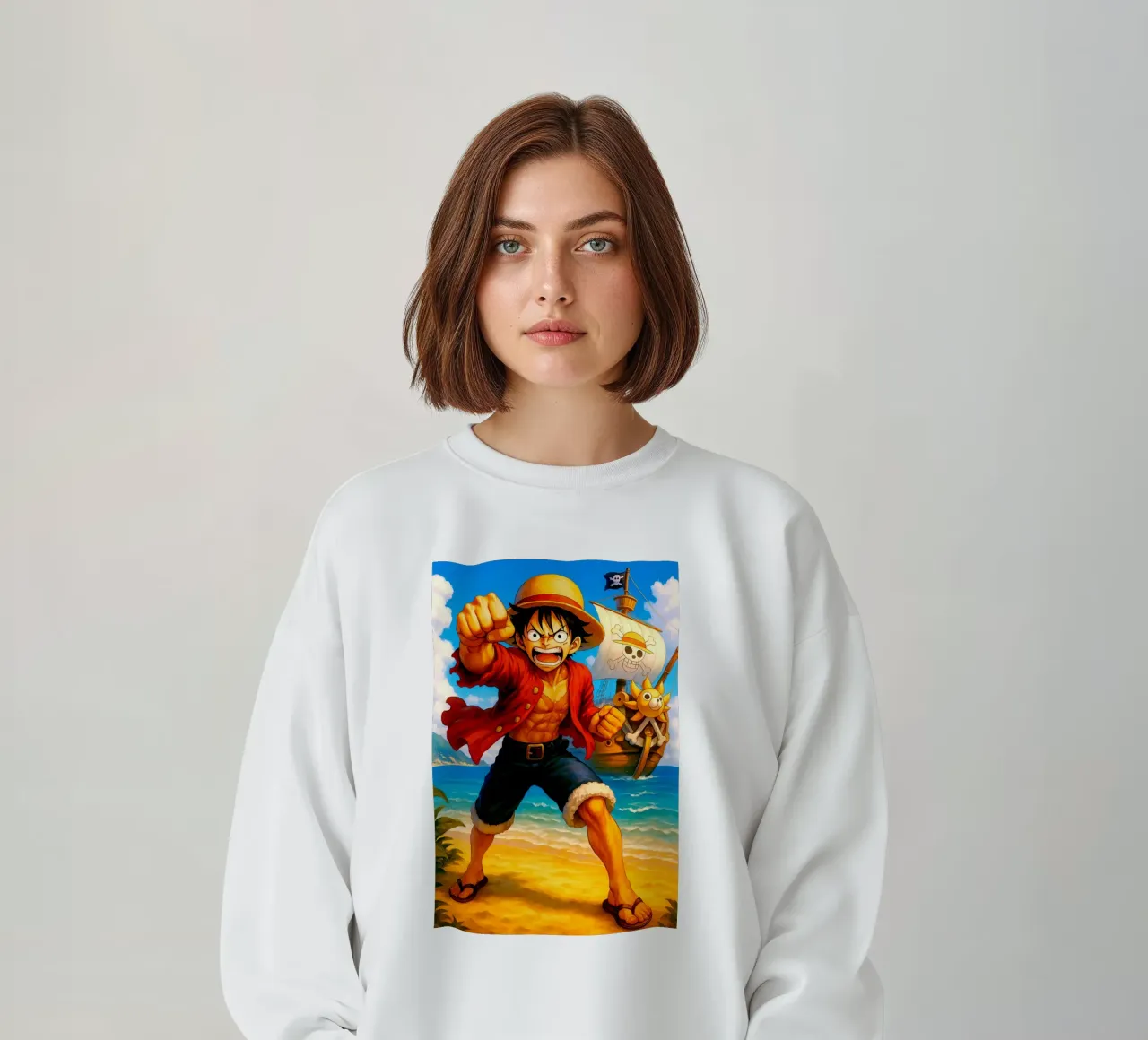 Monkey D. Luffy felpa da Indah Creative