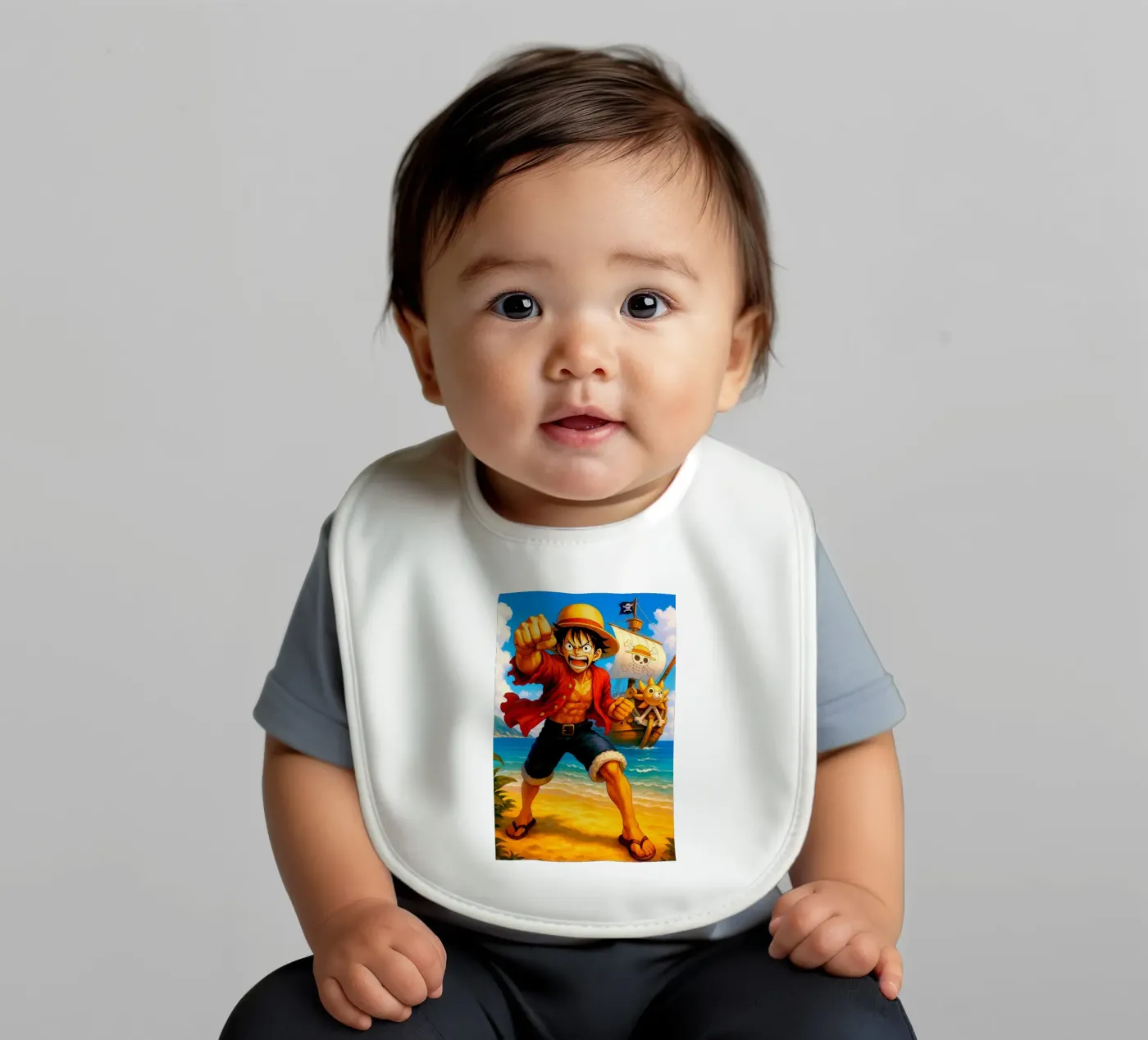 Monkey D. Luffy bavaglino da Indah Creative