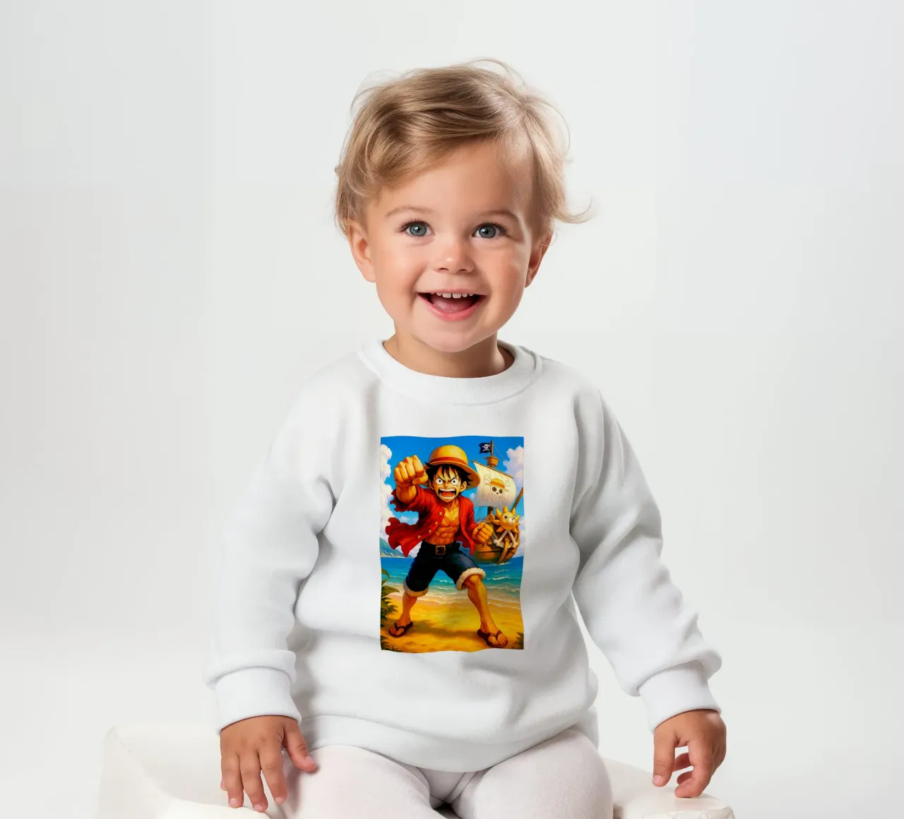 Monkey D. Luffy felpa neonato da Indah Creative