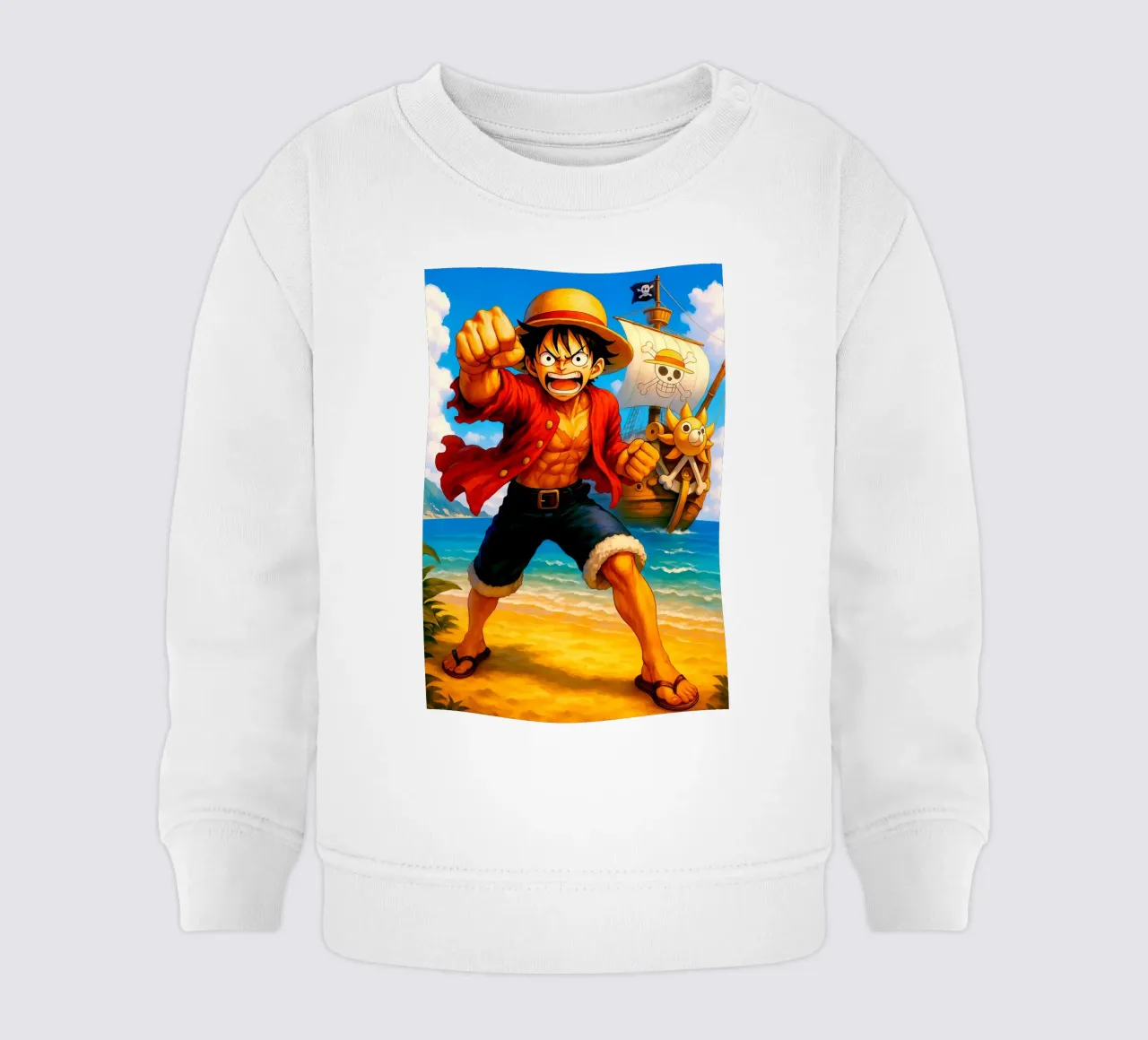 Monkey D. Luffy felpa neonato da Indah Creative