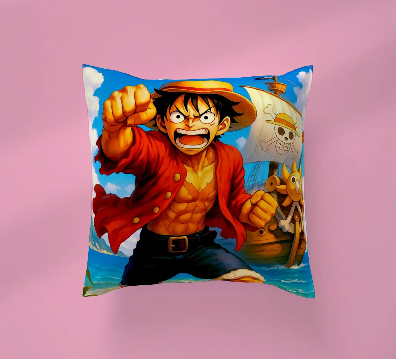 Monkey D. Luffy cuscino da Indah Creative