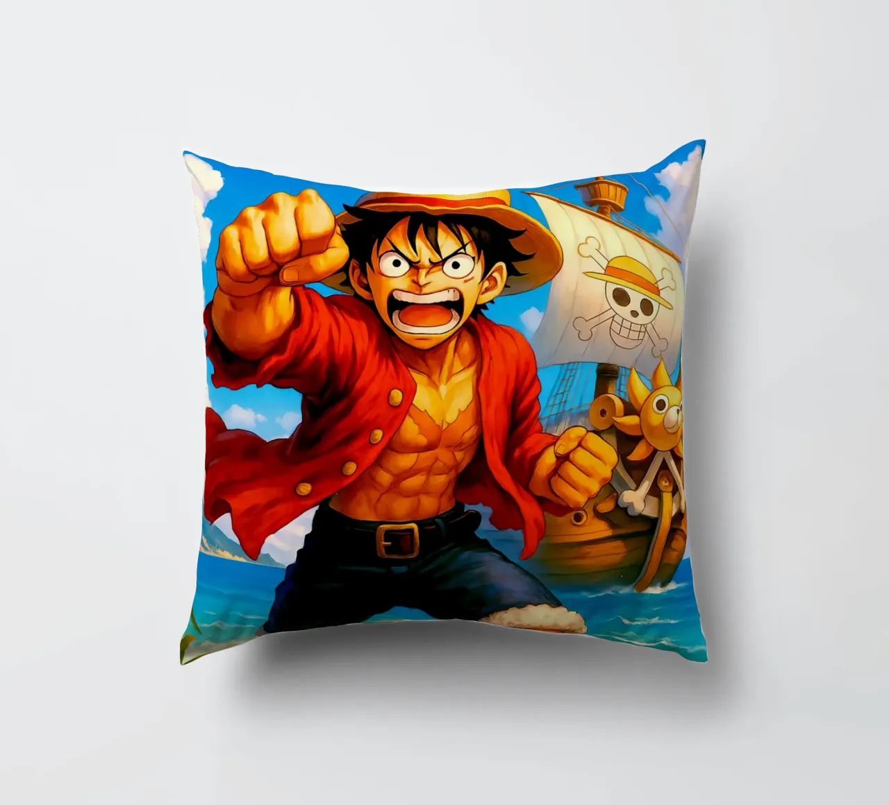 Monkey D. Luffy cuscino da Indah Creative