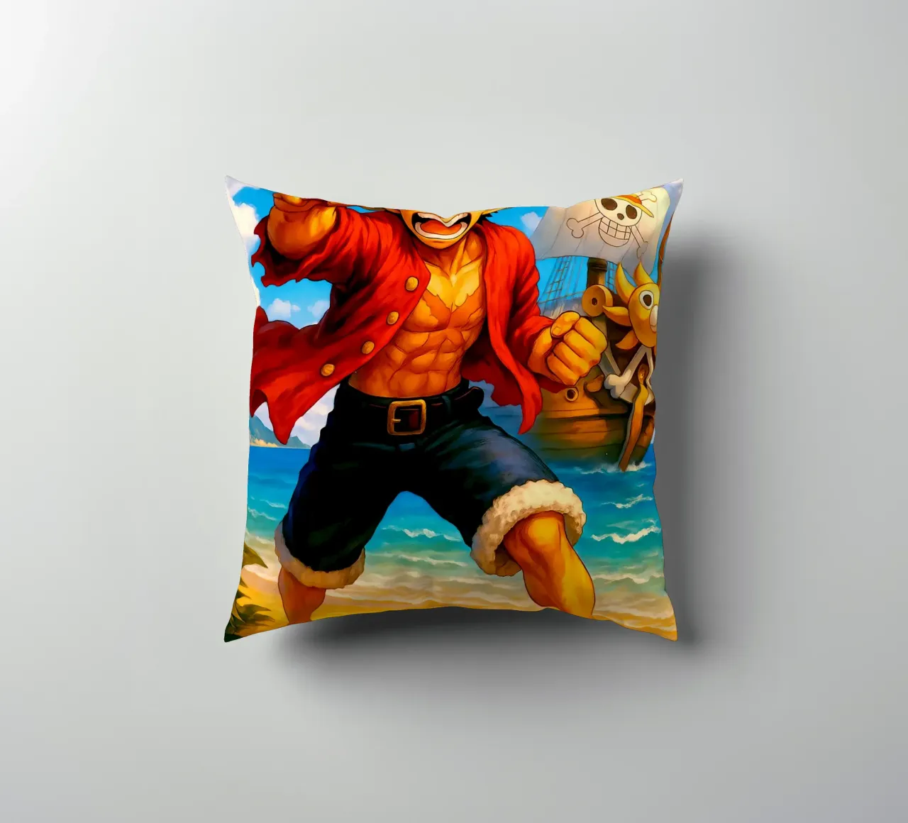 Monkey D. Luffy cuscino da Indah Creative