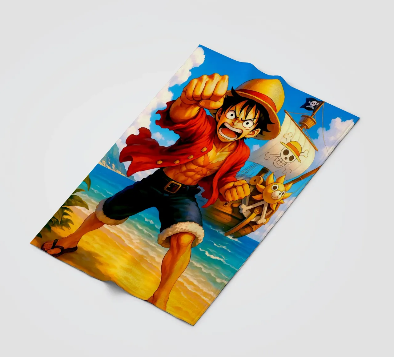 Monkey D. Luffy coperta in pile da Indah Creative