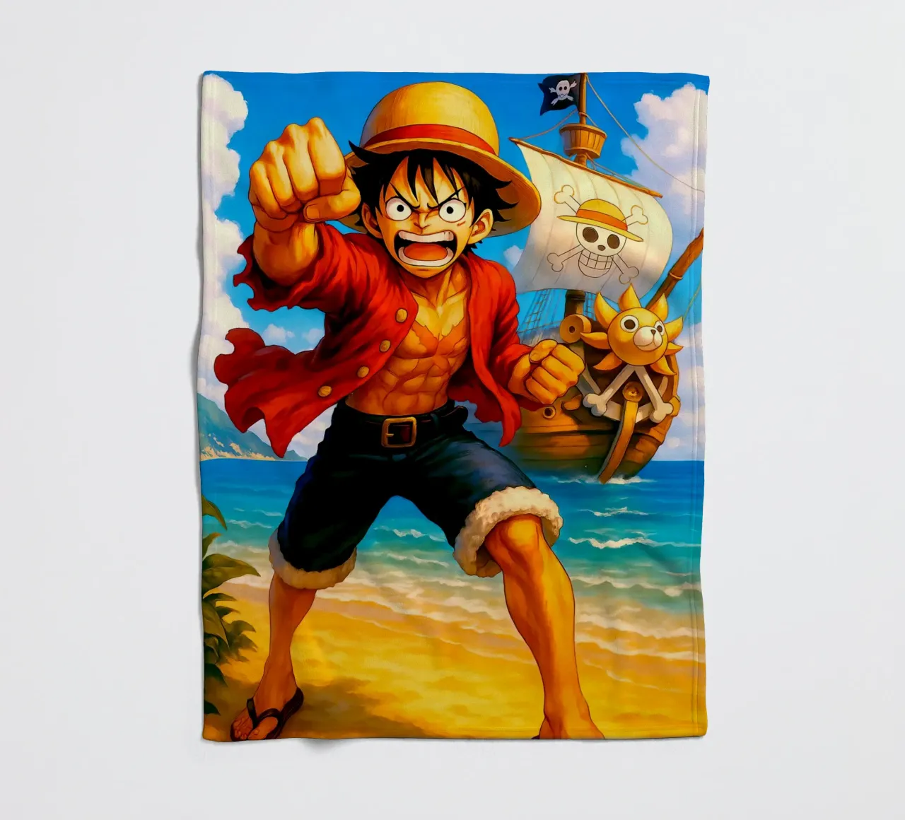 Monkey D. Luffy coperta in pile da Indah Creative