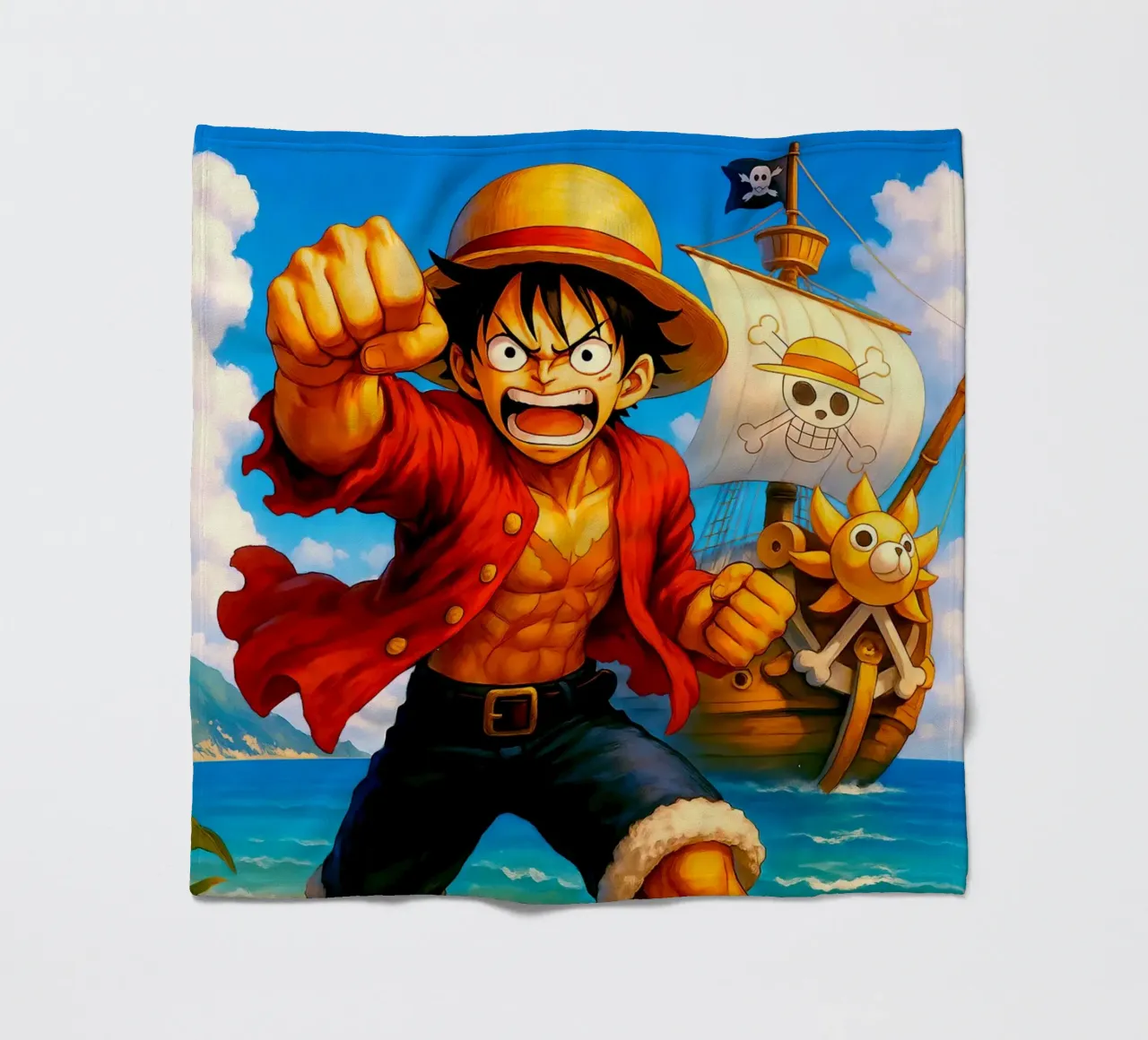 Monkey D. Luffy coperta in pile da Indah Creative