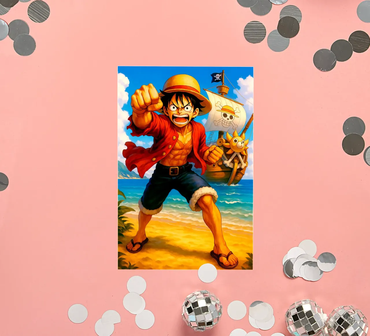 Monkey D. Luffy adesivo da Indah Creative