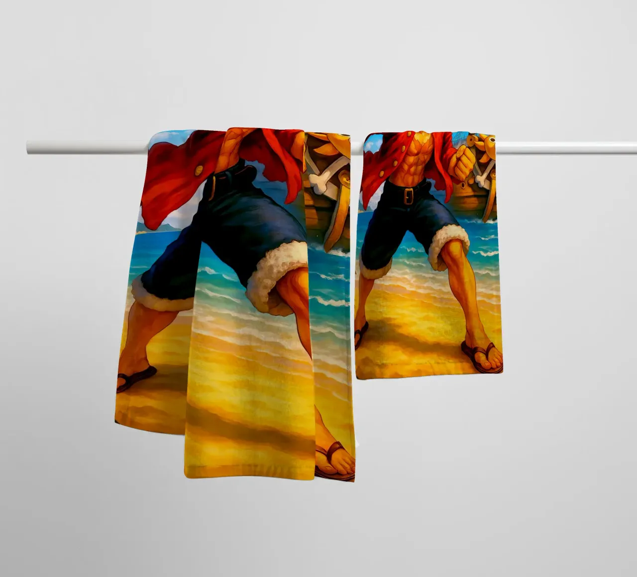 Monkey D. Luffy asciugamano da bagno da Indah Creative