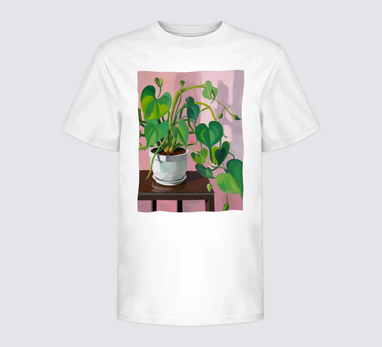 Pothos Pflanze Einfachheit Kinder T-Shirt von Pan Denim