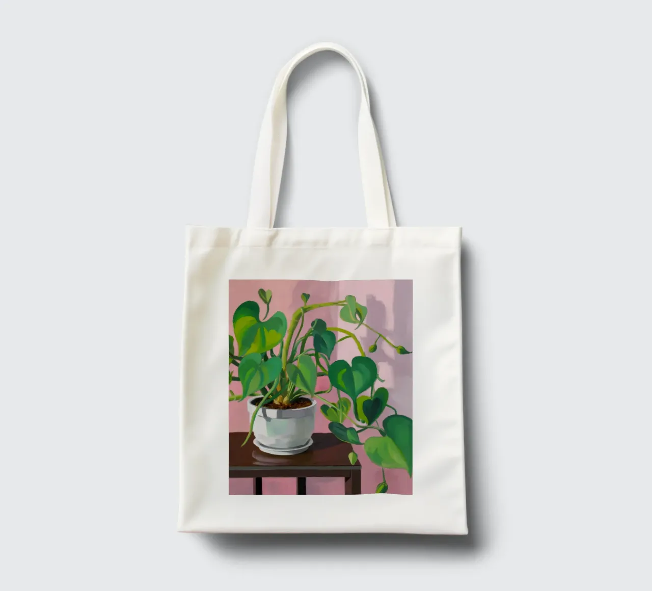 Semplicità della pianta di Pothos borsa in juta da Pan Denim