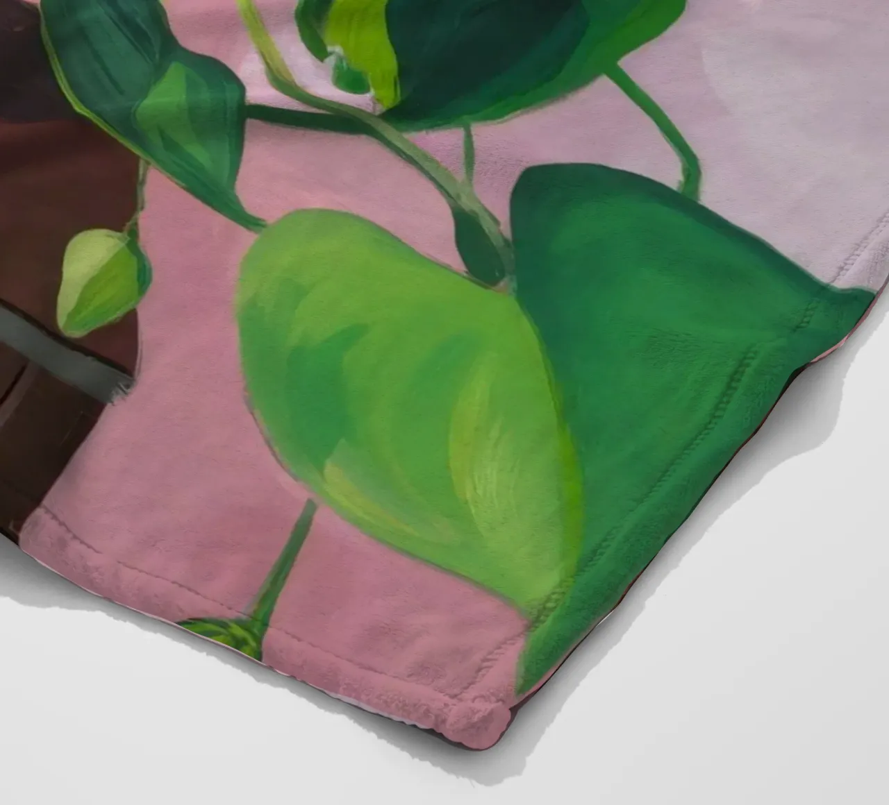Semplicità della pianta di Pothos coperta in pile da Pan Denim