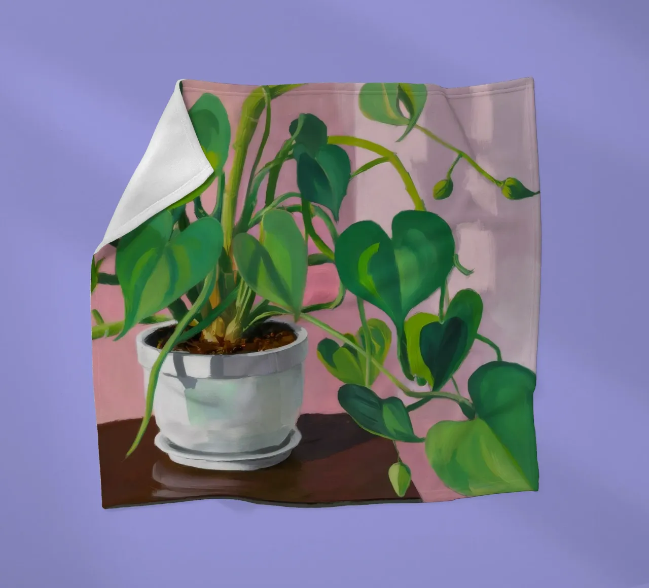 Semplicità della pianta di Pothos coperta in pile da Pan Denim