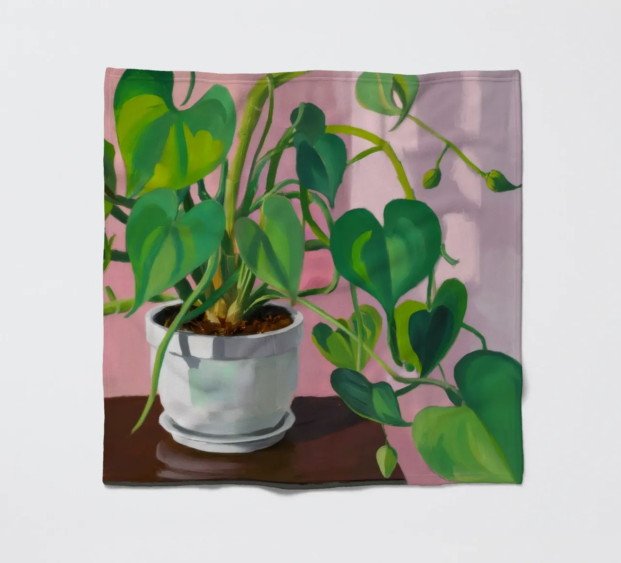 Semplicità della pianta di Pothos coperta in pile da Pan Denim