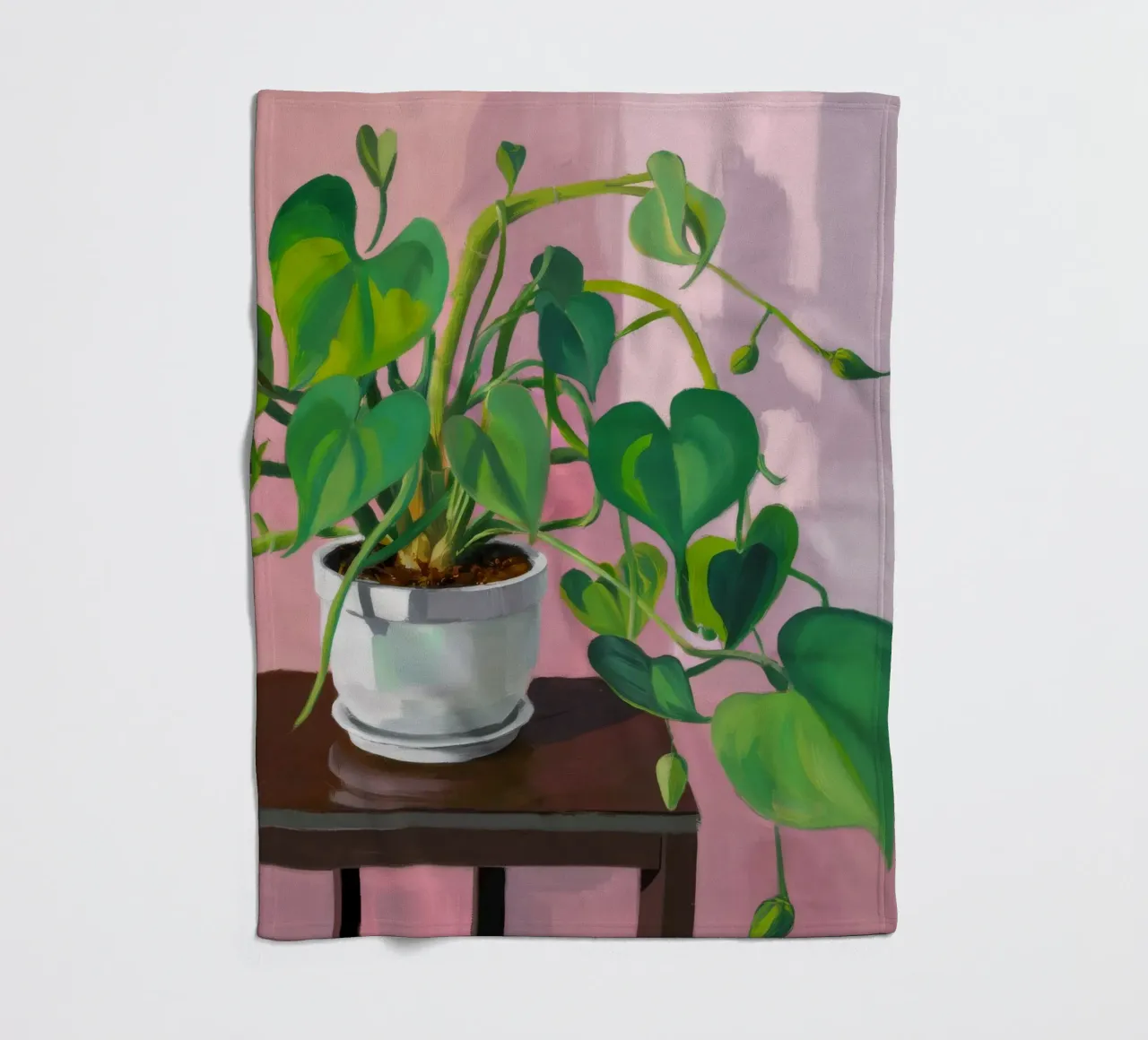 Semplicità della pianta di Pothos coperta in pile da Pan Denim