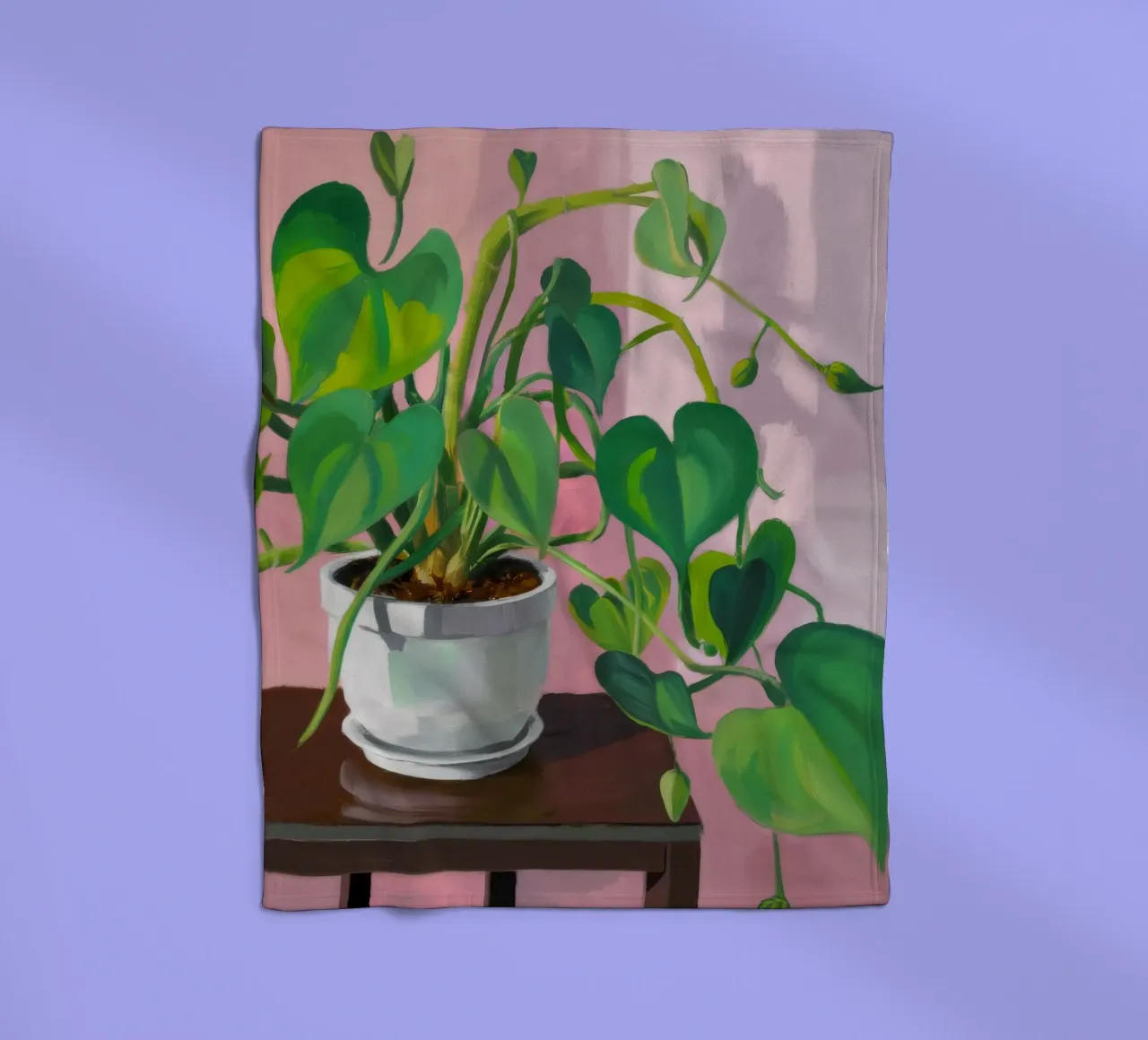 Semplicità della pianta di Pothos coperta in pile da Pan Denim