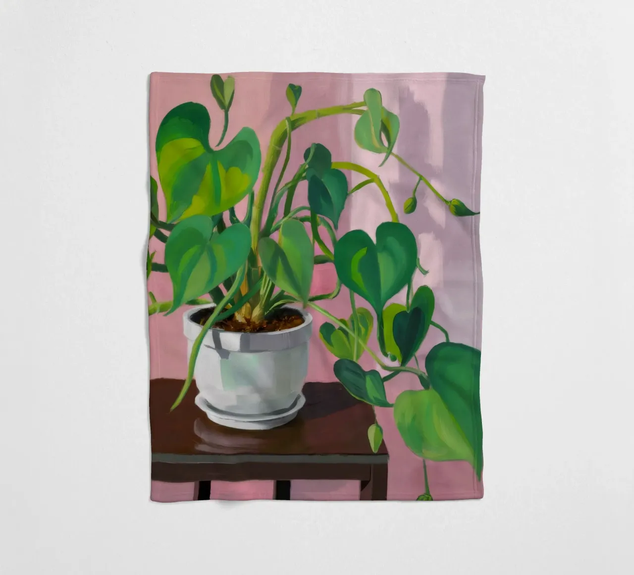 Semplicità della pianta di Pothos coperta in pile da Pan Denim