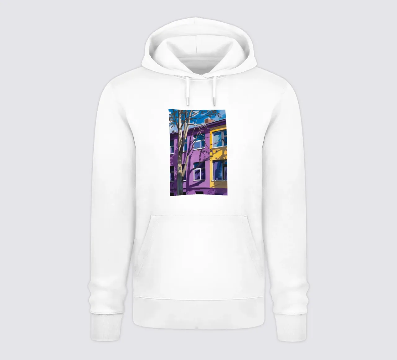 Appartamento viola notte felpa con cappuccio da Pan Denim