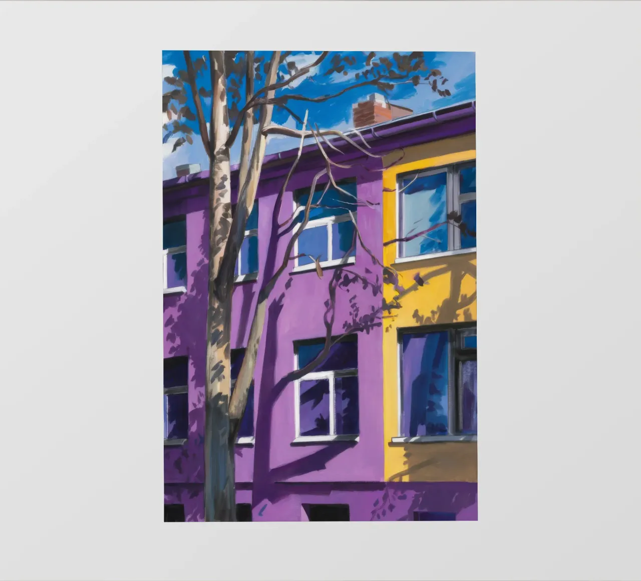 Appartamento viola notte telo in pvc da Pan Denim