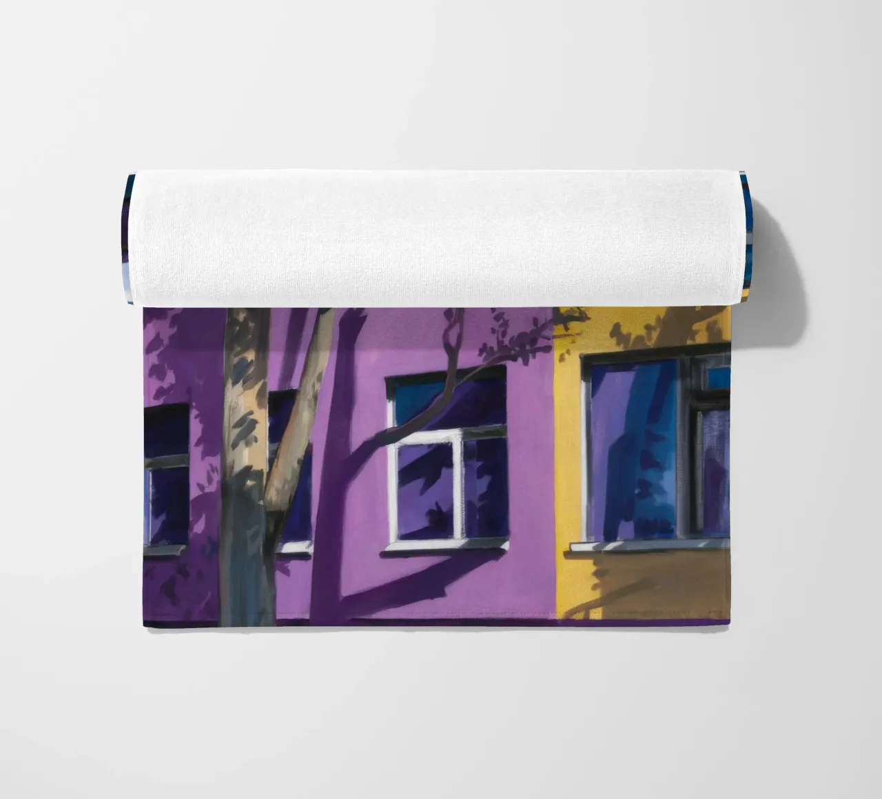 Appartamento viola notte telo mare da Pan Denim