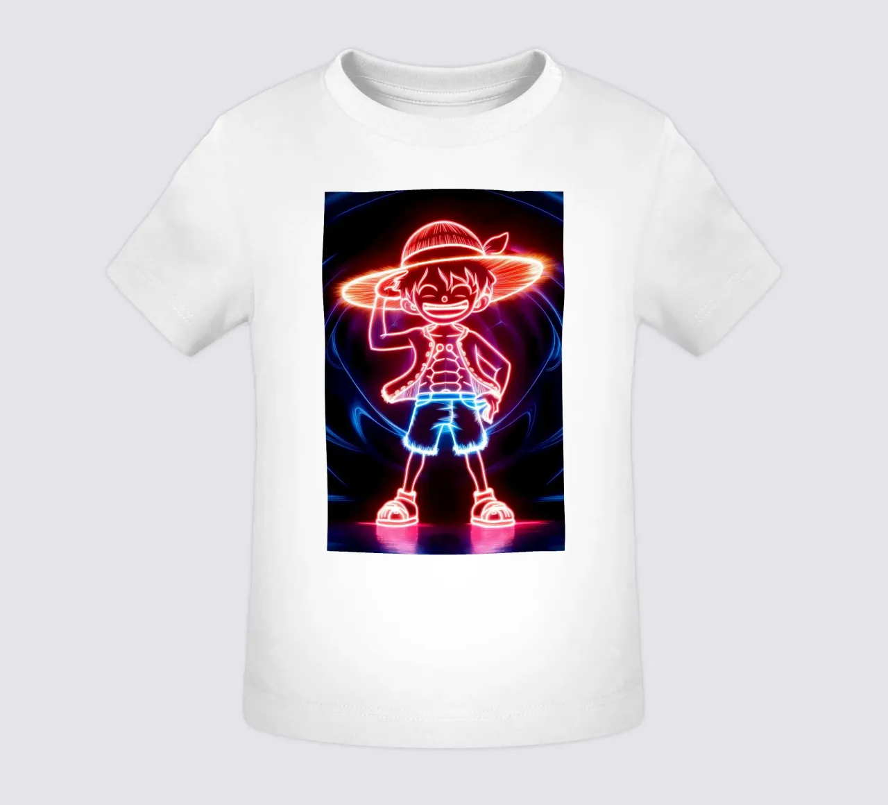 Monkey D. Luffy maglietta neonato da Indah Creative