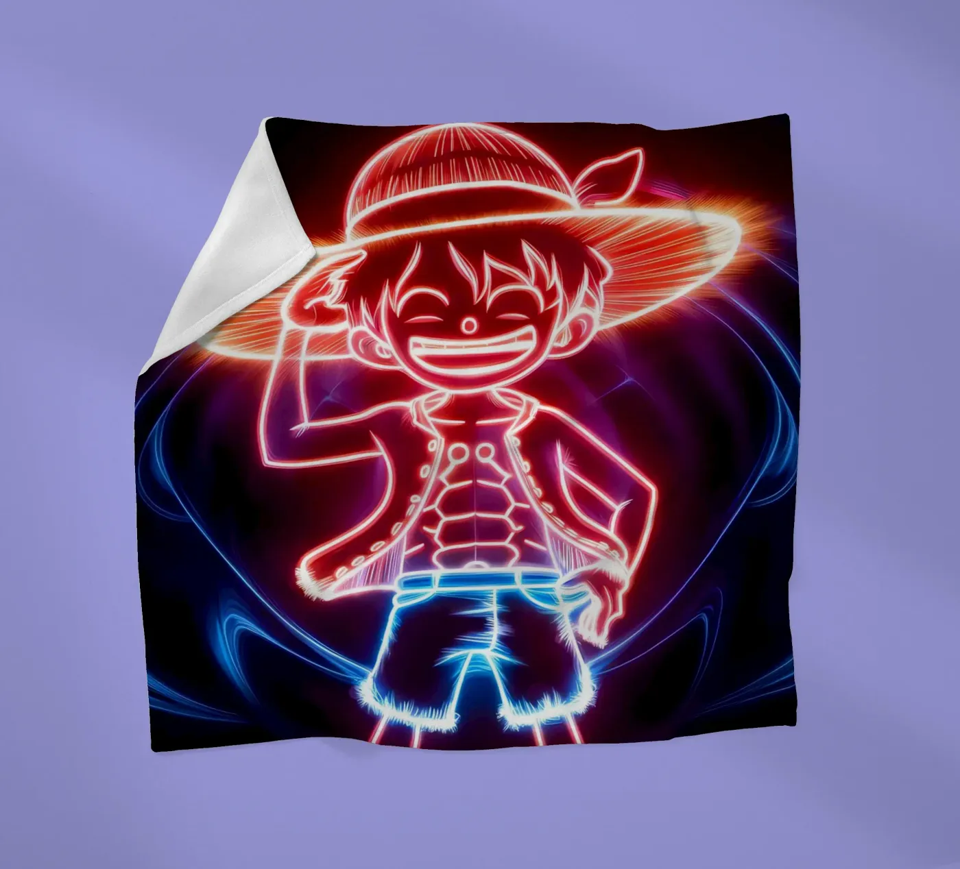 Monkey D. Luffy Fleecedecke von Indah Creative