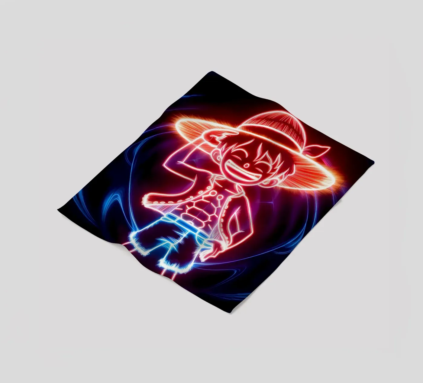 Monkey D. Luffy Fleecedecke von Indah Creative