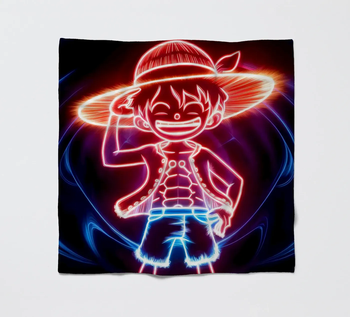 Monkey D. Luffy Fleecedecke von Indah Creative