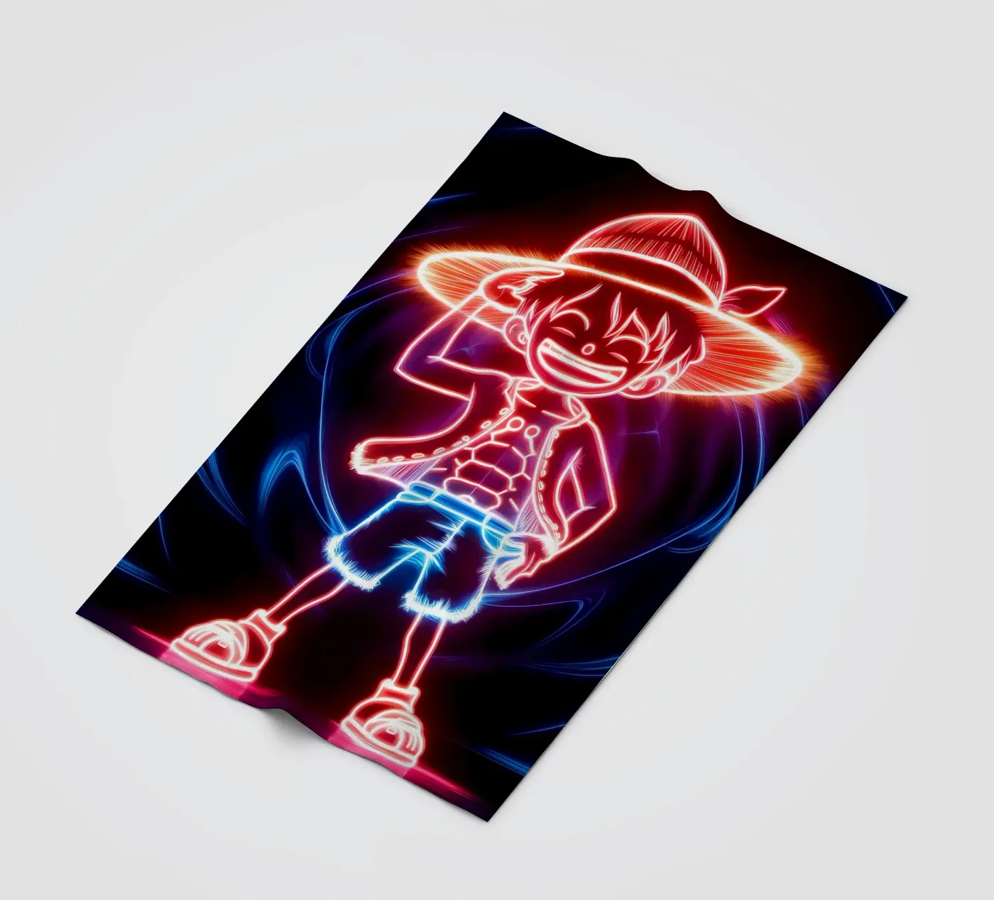 Monkey D. Luffy Fleecedecke von Indah Creative